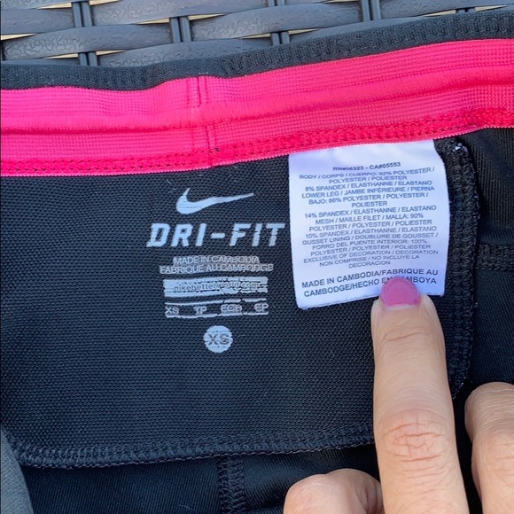 NIKE Dri-Fit running leggings w pink stripe 💕 - Picture 6 of 6
